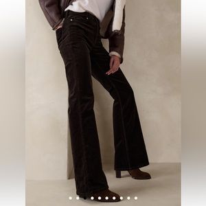 NWT Banana Republic High Rise Flare Corduroy Pants